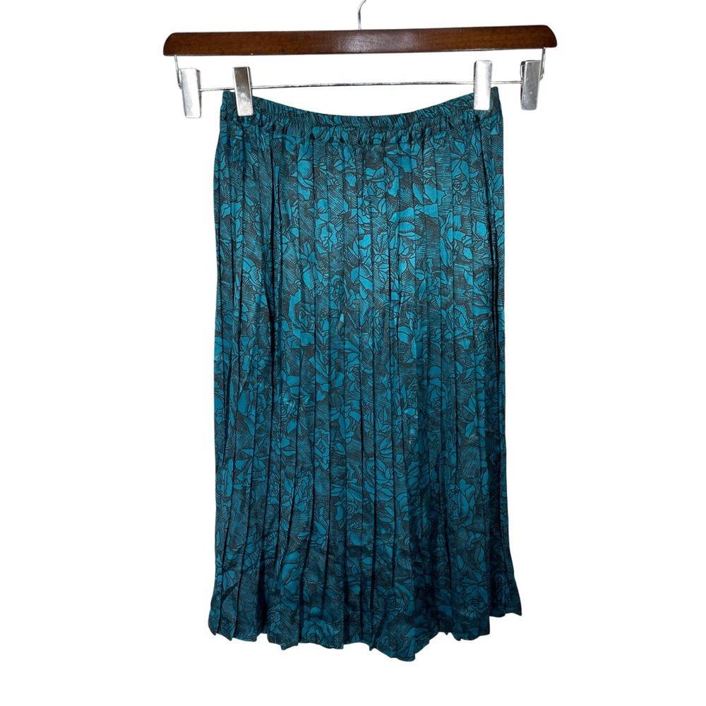 Diane Von Furstenberg Skirt Woman Midi Statement Pleated Retro Floral Size M